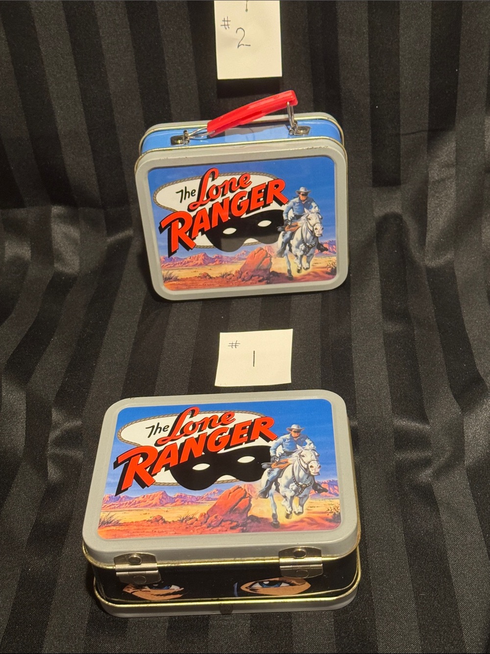 "The Lone Ranger"  Cheerios Advertising Tin Lunchboxes - Each $8 or Both $15